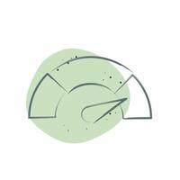Icon Performance. related to Audit symbol. Color Spot Style. design editable vector