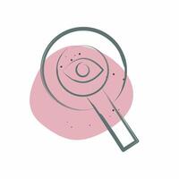 Icon Transparency. related to Audit symbol. Color Spot Style. design editable vector