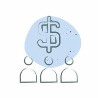 Icon Review. related to Audit symbol. Color Spot Style. design editable vector