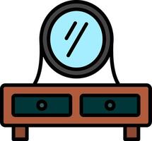 Vanity Mirror Responsive Icon Badge vector