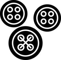 Buttons Flat Line Drawing vector