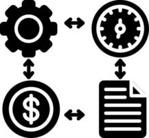 Project Management Interface Sketch Art vector