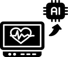 Medical Monochrome UI Visual vector