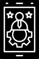 User High Contrast Graphic vector