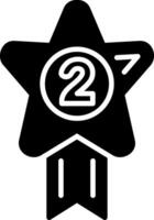 2nd Prize Digital Concept Icon vector
