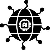 Global Technology Bright Flat Element vector