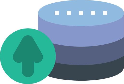 Database Color Enhanced Graphic vector