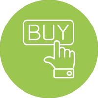 Buy Button Minimal Concept Visual vector
