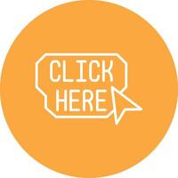 Click Here Interactive Icon Badge vector