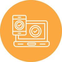 Cross Platform Lined Visual Concept vector