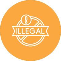 Illegal Digital Abstract Form vector