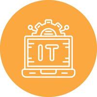 Information Technology Soft Color Illustration vector