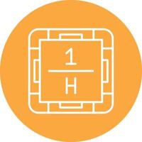 Hydrogen Artistic UI Symbol vector