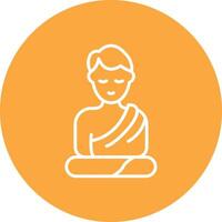 Monk Functional Icon Art vector