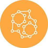 Molecular Conceptual Line Work vector