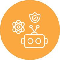 Robot Responsive Icon Badge vector