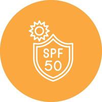 Spf 50 Artistic UI Symbol vector