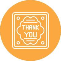 Thank You Modern App Icon vector