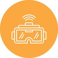Vr Outlined App Visual vector