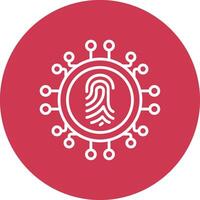 Biometrics Modern Tech Icon vector