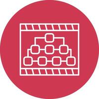 Hierarchy Structure Outlined App Visual vector