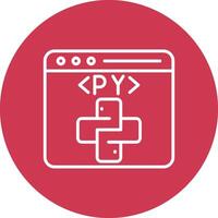 Python Crisp Flat Art vector