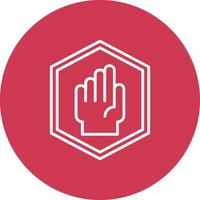 Restricted Area Stylish App Element vector