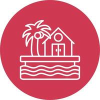 Resort Vibrant UI Element vector