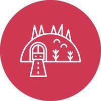 Tunnel Smooth Gradient Icon vector