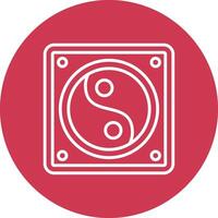 Yin Yang Clean Web Element vector