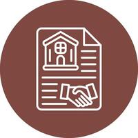 Agreement Conceptual Line Work vector