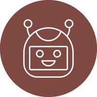 Bot Color Accent Visual vector