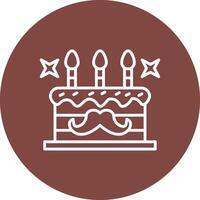 Cake Neon Graphic Style vector