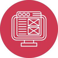 Web Design Simple UI Visual vector