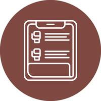 Clipboard Mobile App Graphic vector