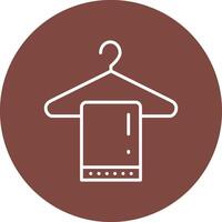 Clothes Hanger Vibrant UI Element vector