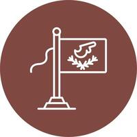 Cyprus Flag Dark Theme Element vector