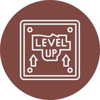 Level Up Neon Graphic Style vector