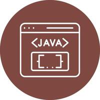 Java Interactive Icon Badge vector