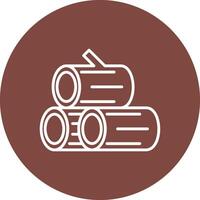 Log Smooth Gradient Icon vector