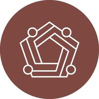 Pentagon App Style Badge vector