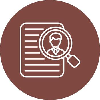 Research Shadowed Icon Style vector