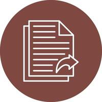 Send Playful Line Icon vector