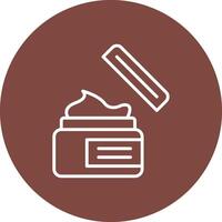 Skin Care Rounded Line Illustration vector