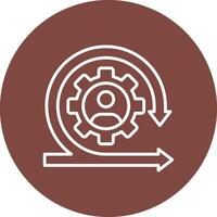 Scrum Functional Icon Art vector