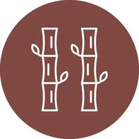 Sugar Cane Gradient Style Icon vector