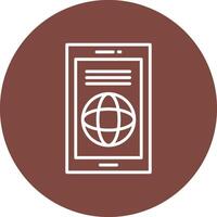 World Outlined App Visual vector