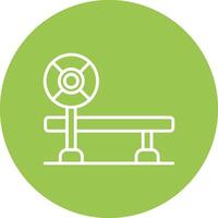 Bench Mobile Ready Icon vector