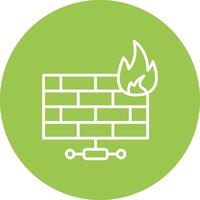 Firewall Modern App Icon vector