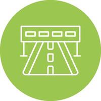 Highway Monochrome UI Visual vector